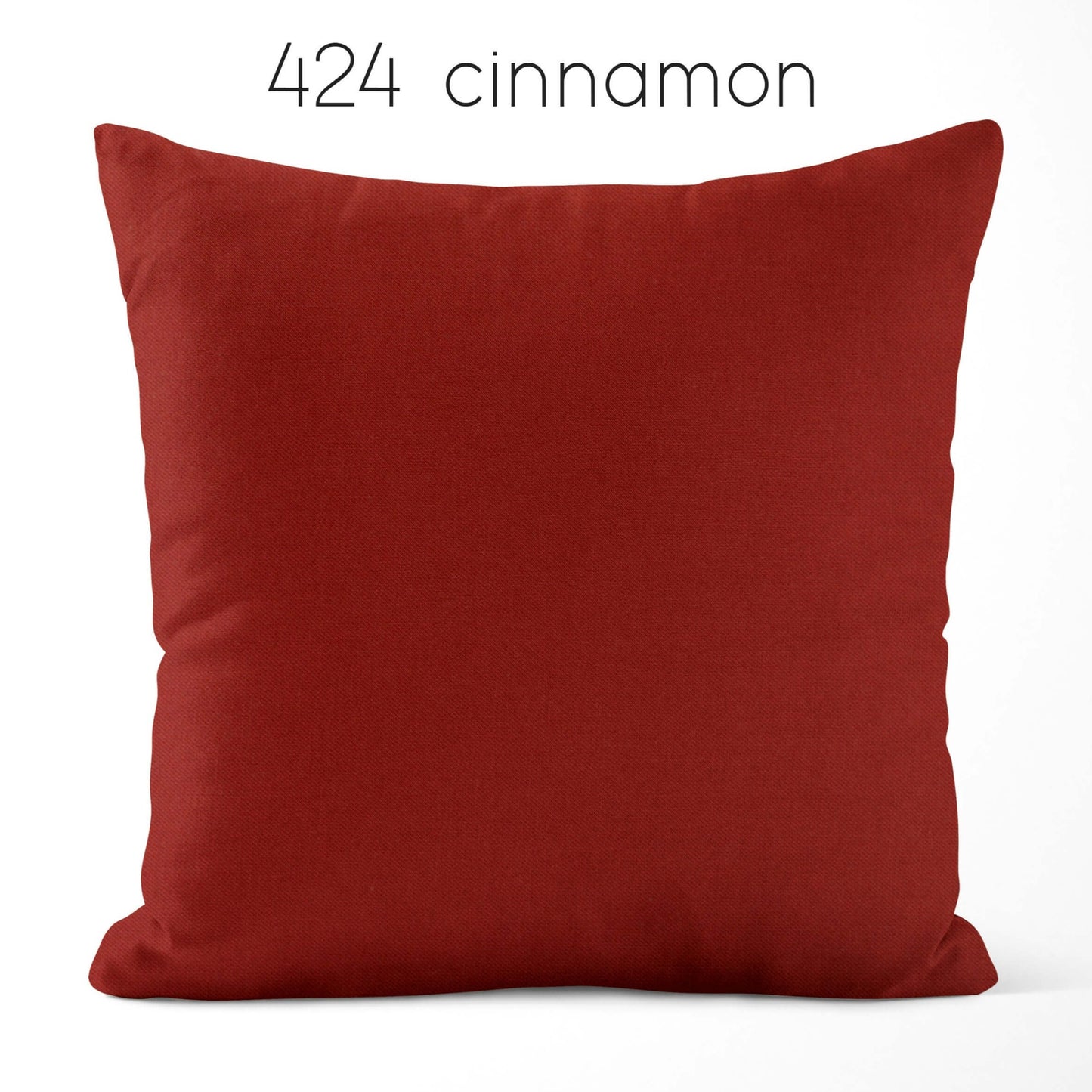 Cinnamon Cotton Pillow Covers Custom Made to Order color 424