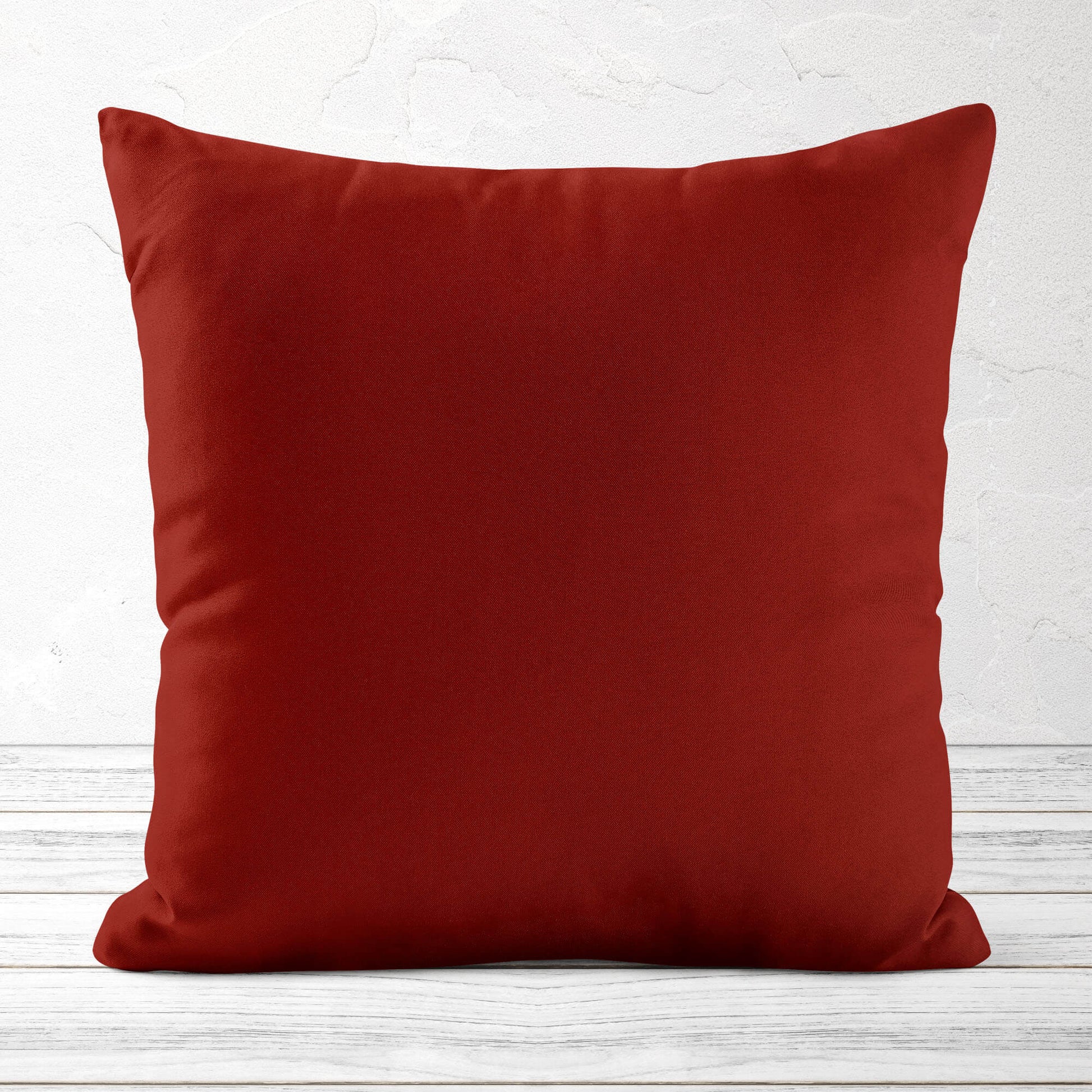 Cinnamon Brick Red Throw Pillow Covers and Euro Shams Premium USA Cotton - b424