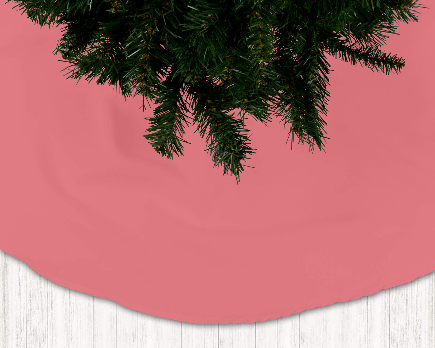 Rose Water Pink Christmas Holiday Tree Skirts - b425