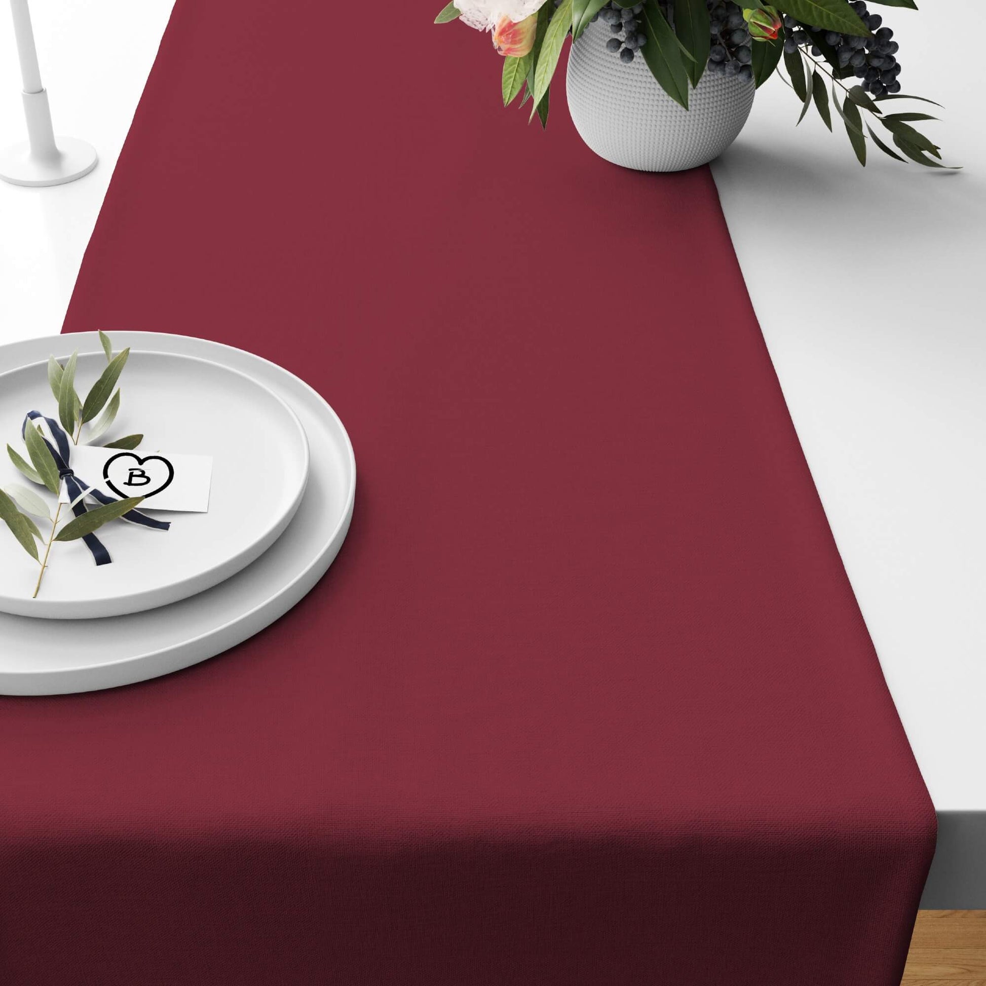 Rhubarb Red Table Runners Placemats color 426