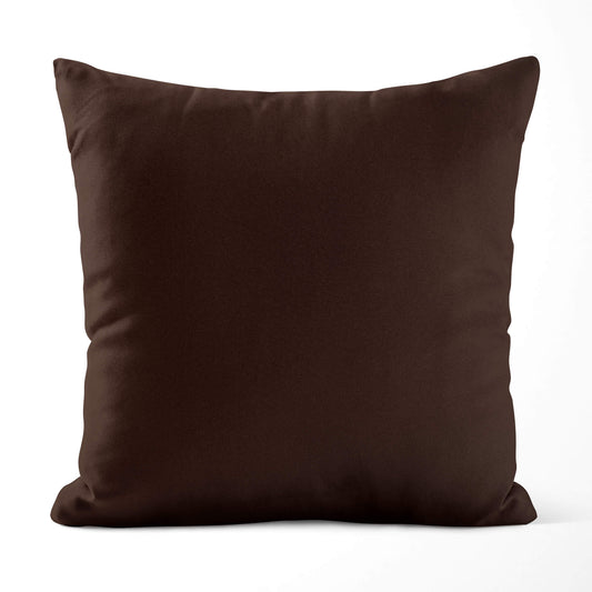 Dark Brown Throw Pillow Covers and Euro Shams Premium USA Cotton - b427