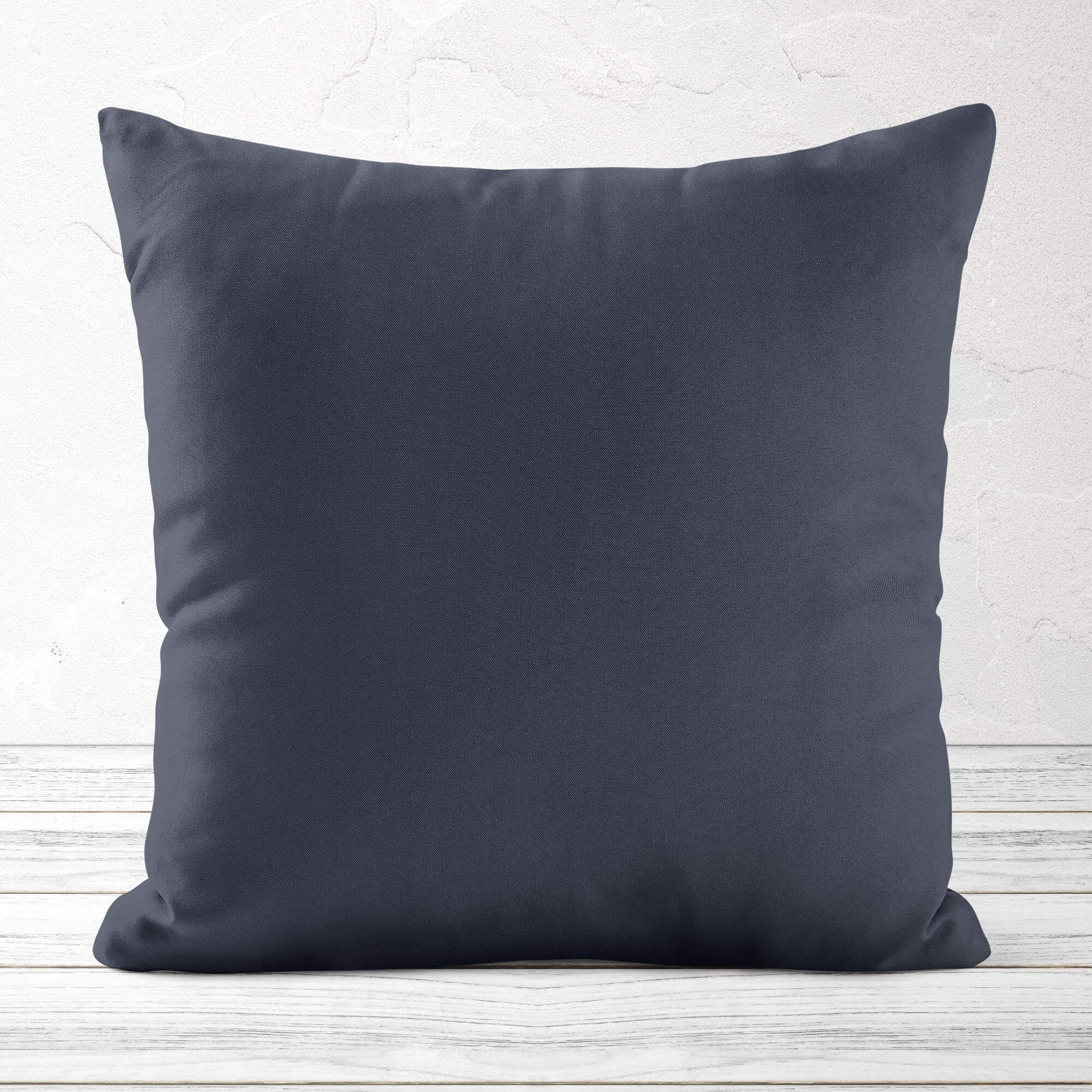 Flint Gray Throw Pillow Covers and Euro Shams Premium USA Cotton - b433