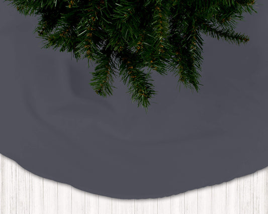 Flint Gray Holiday Christmas Tree Skirts - b433