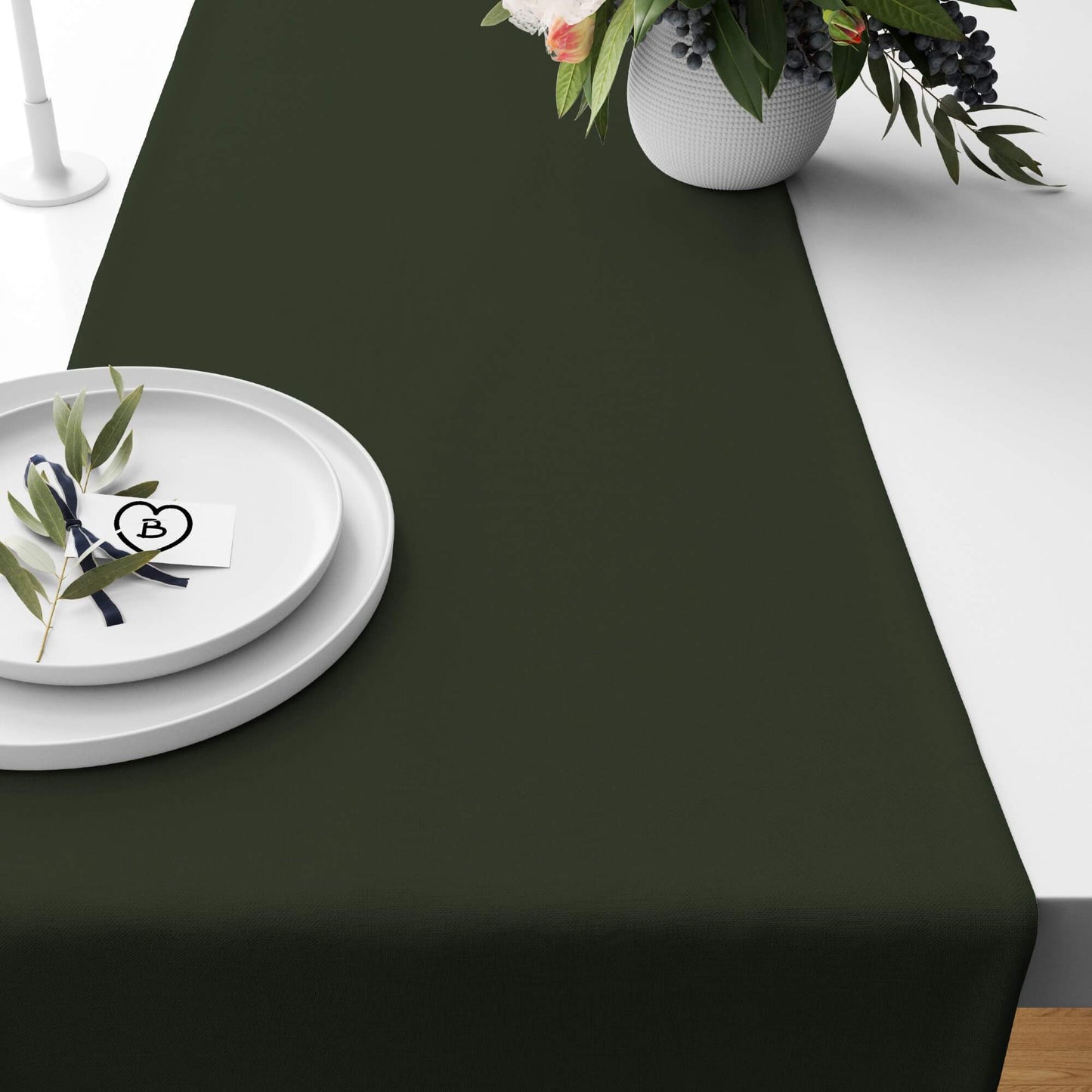 Hunter Green Table Runners Placemats color 15