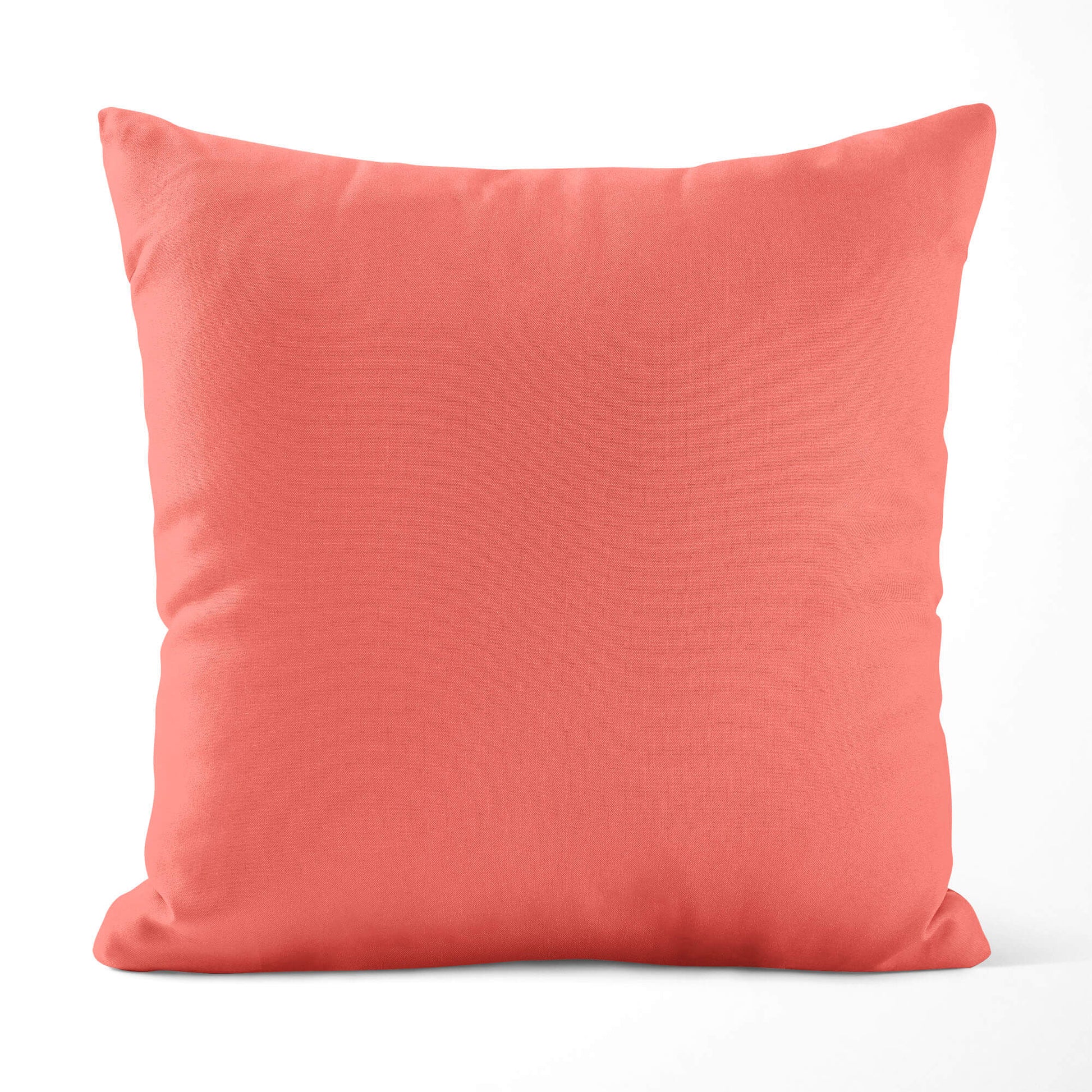 Salmon Orange-Pink Pillow Covers and Euro Shams | Premium USA Cotton - b444