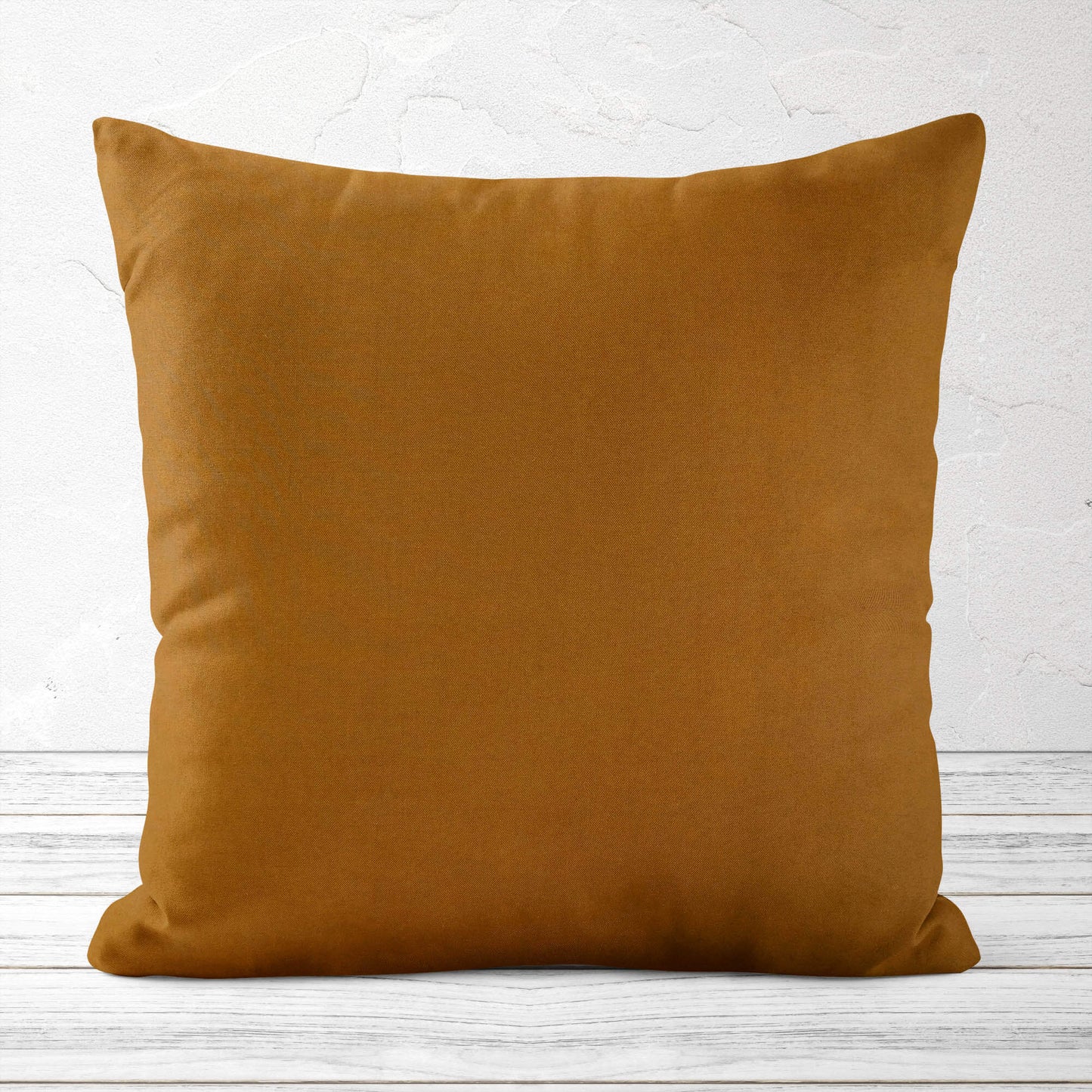 Solid Mustard Gold Homespun Throw Pillow Covers