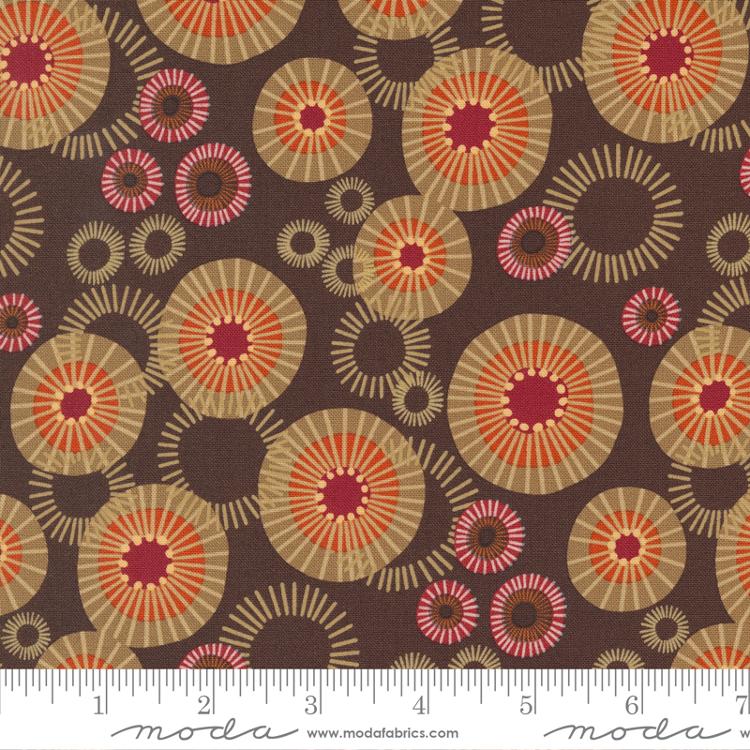 Chocolate Brown Medallion Sunburst Valances Cafe Curtains