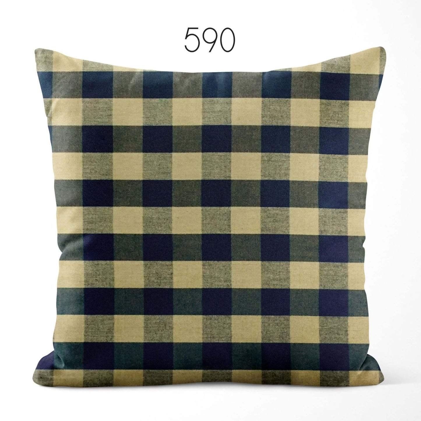 Black Buffalo Check Homespun Cotton Pillow Covers Custom Made pattern 590