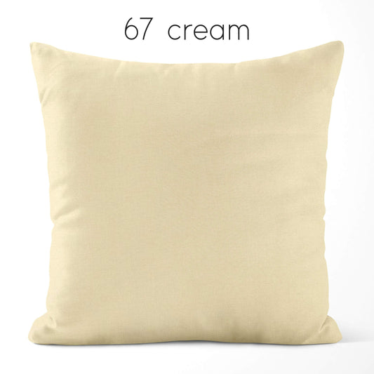 Cream Cotton Pillow Covers Custom Made to Order color 67