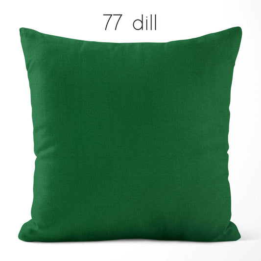 Dill Green Cotton Pillow Covers Custom Made to Order color 77