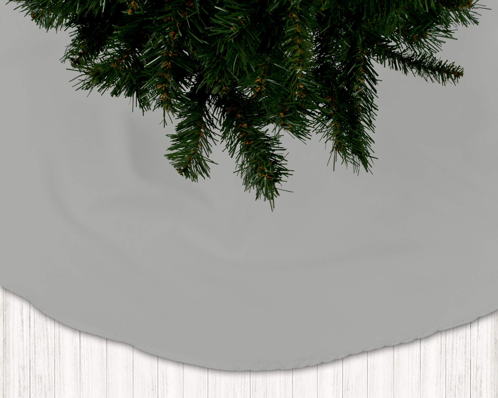 Light Gray Holiday Christmas Tree Skirts - b83