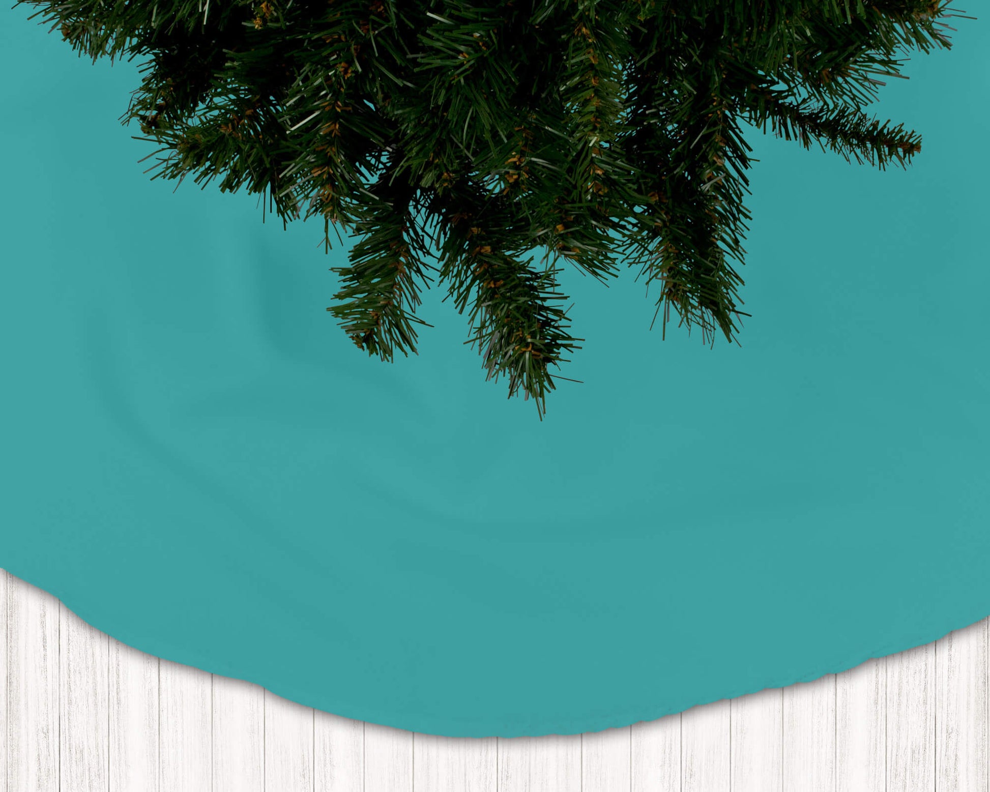 Caribbean Aqua Holiday Christmas Tree Skirts - b86