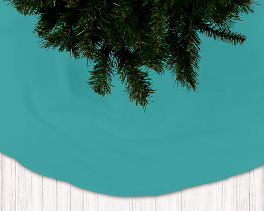 Caribbean Aqua Holiday Christmas Tree Skirts - b86