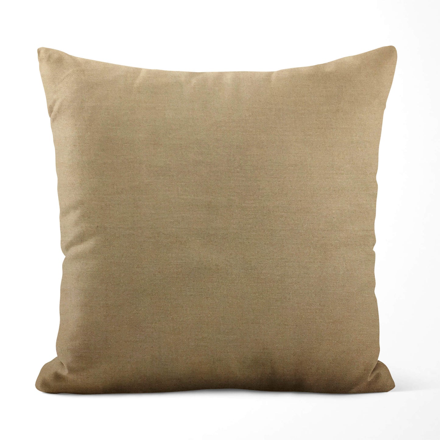 Solid Tan Homespun Throw Pillow Covers