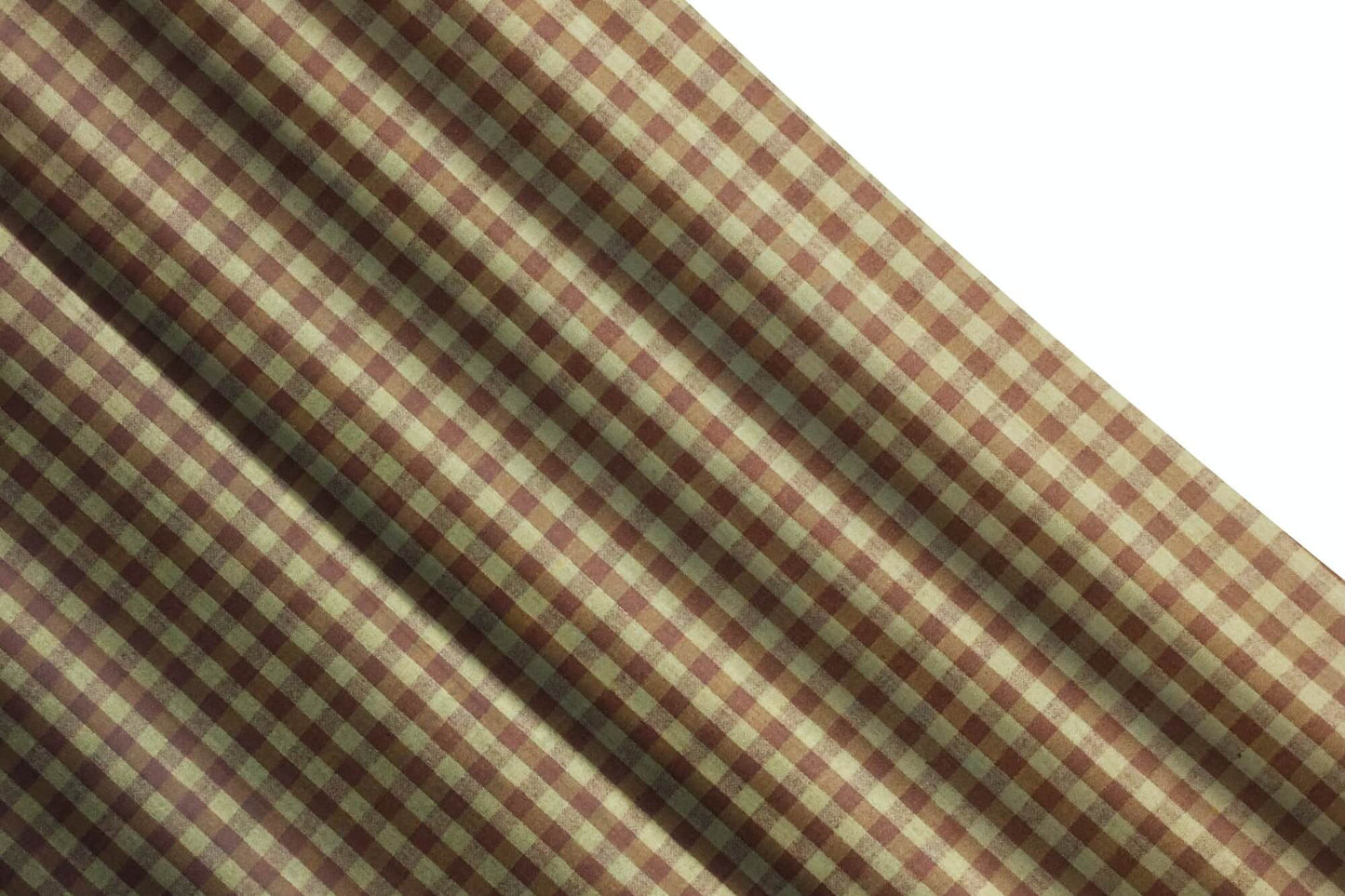 Brown Check Homespun Valances Cafe Curtains pattern 92