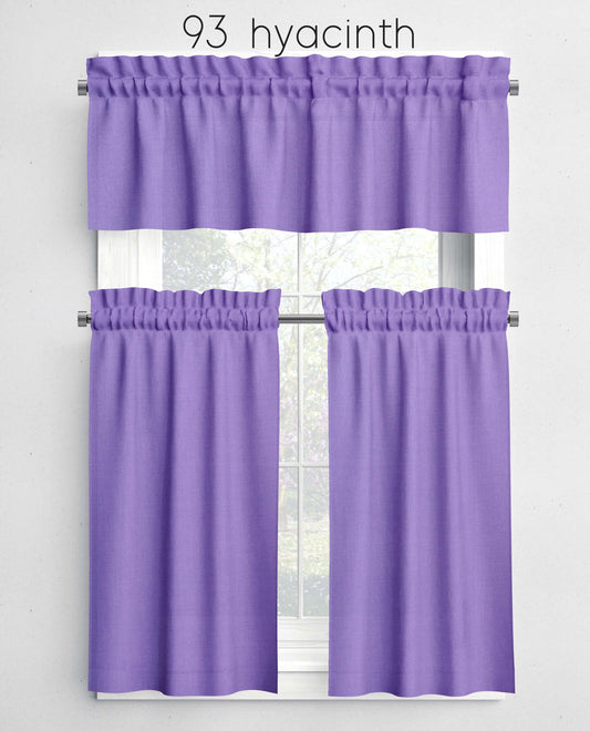 Hyacinth Valances Cafe Curtains Custom Made to Order color 93