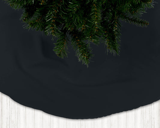 Black Onyx Holiday Christmas Tree Skirts - b99