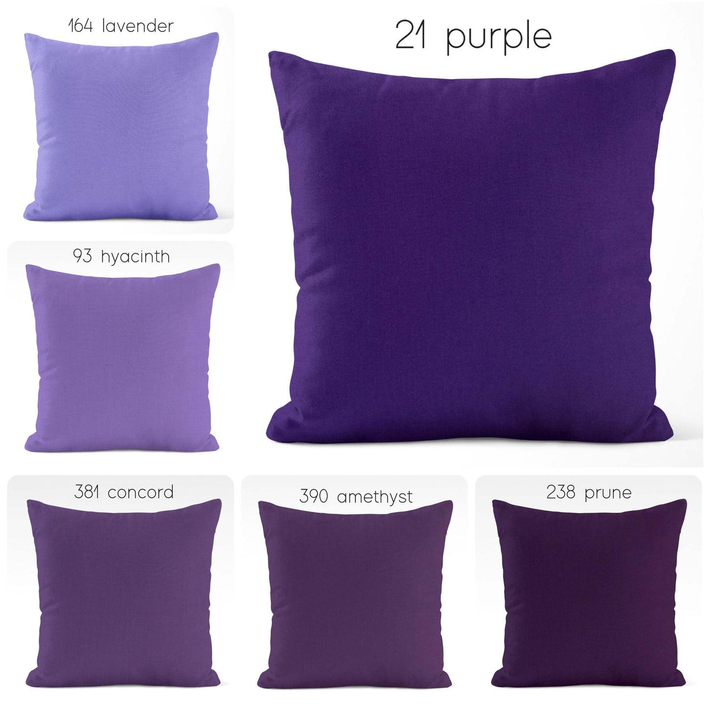 Amethyst Cotton Pillow Covers color 390