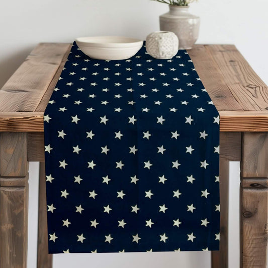 Navy Blue with Stars Table Runner Placemat pattern 21000