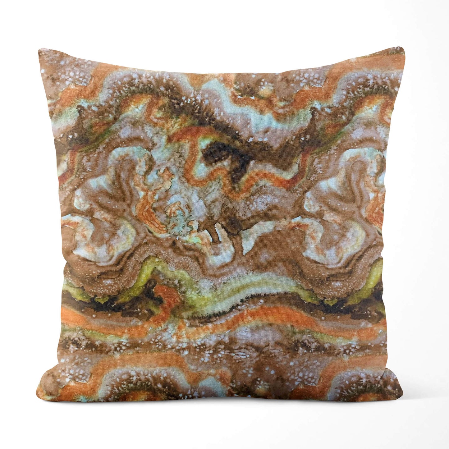 Adobe Canyon Desert Oasis Pillow Covers and Euro Shams Abstract Colors