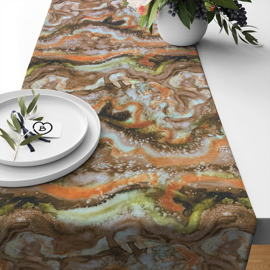 Adobe Canyon Desert Oasis Table Runners Abstract Colors