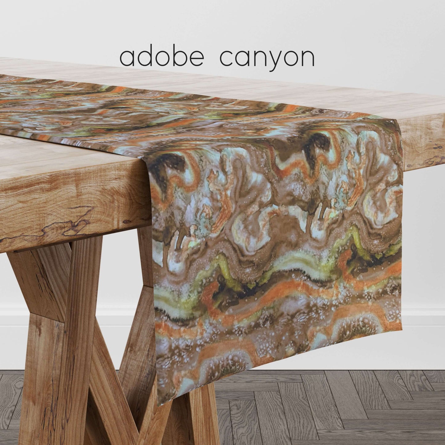 Adobe Canyon Desert Oasis Table Runners Abstract Colors