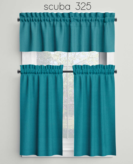 Scuba Valances Cafe Curtains Custom Made to Order color 325