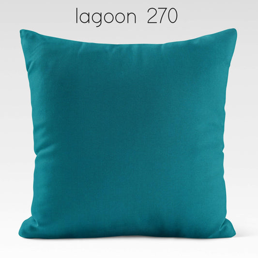 Lagoon Cotton Pillow Covers Custom Made to Order color 270