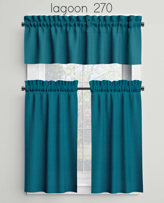 Lagoon Valances Cafe Curtains Custom Made to Order color 270