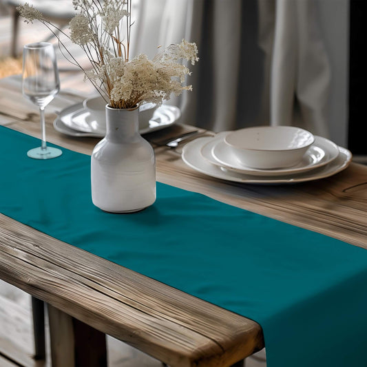 Lagoon Teal Table Runners Placemats color 270