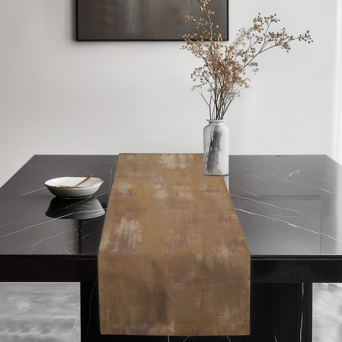 Caramel Brown Abstract Table Runners Placemats color 529