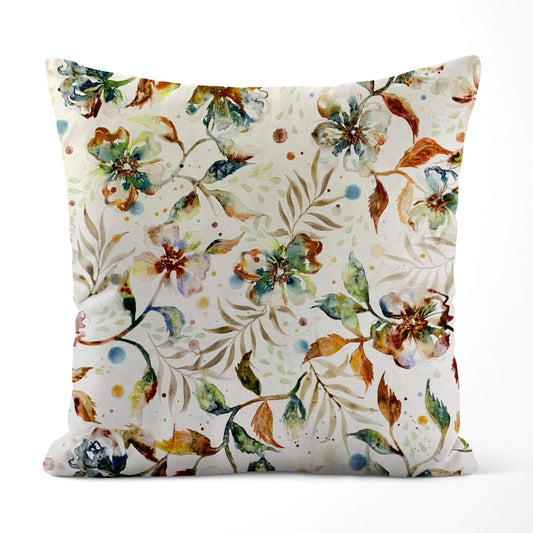 Cloud Desert Blooms Cream Floral Pillow Covers and Euro Shams