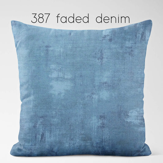 Faded Denim Blue Abstract Pillow Covers color 387