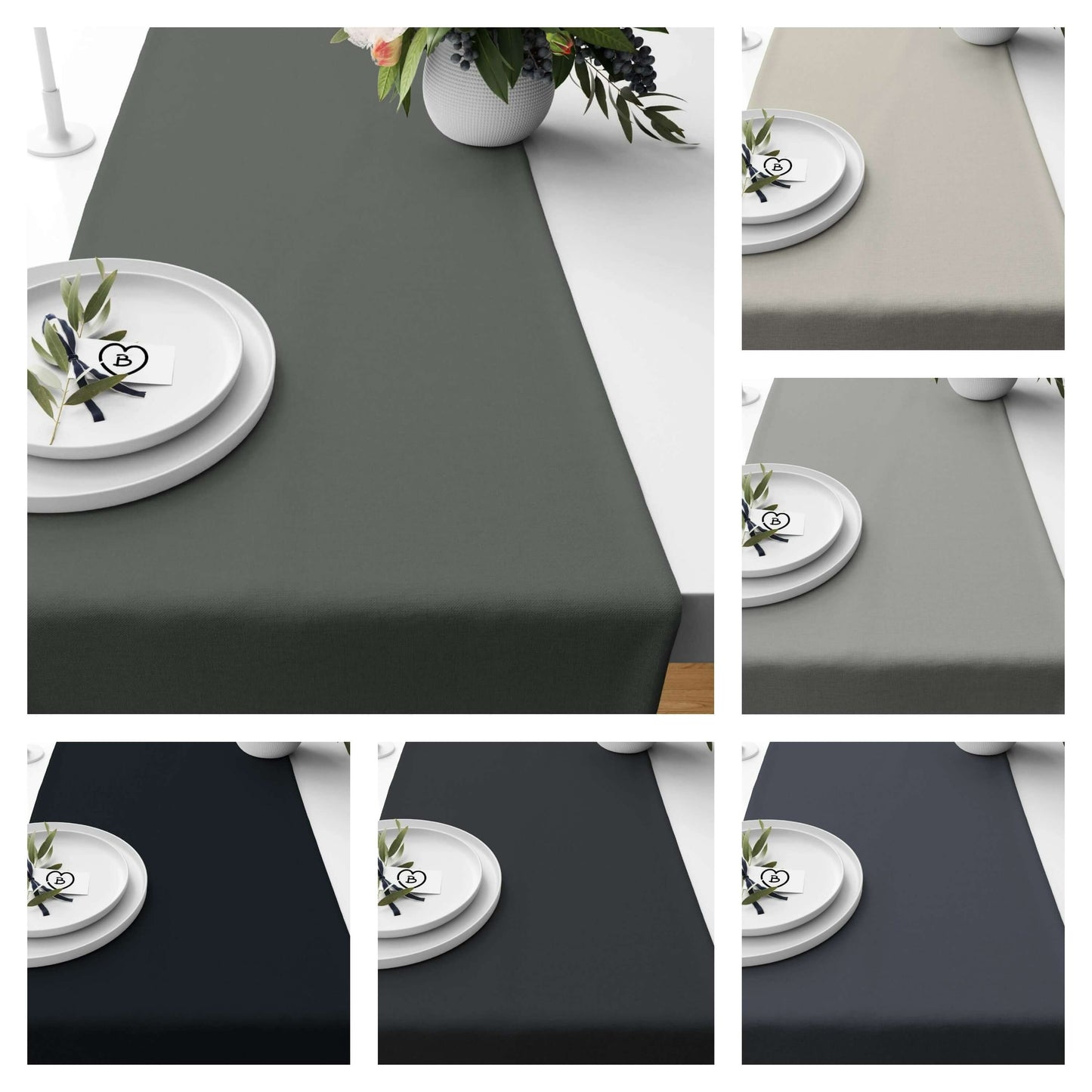 Black Table Runners Placemats color 99