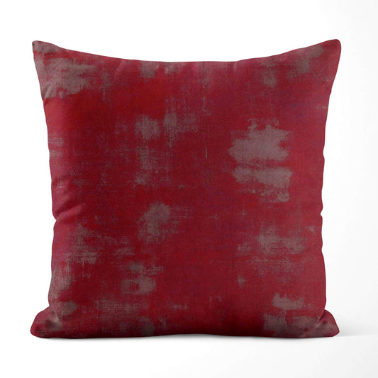 Maraschino Cherry Red Abstract Grunge Pillow Covers and Euro Shams color 82