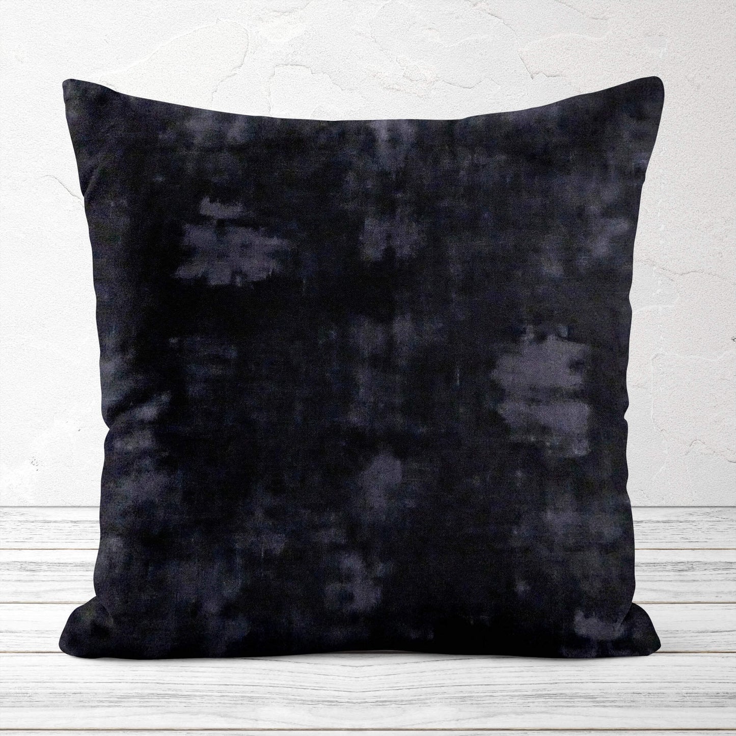 Onyx Black Abstract Grunge Pillow Covers and Euro Shams color 99