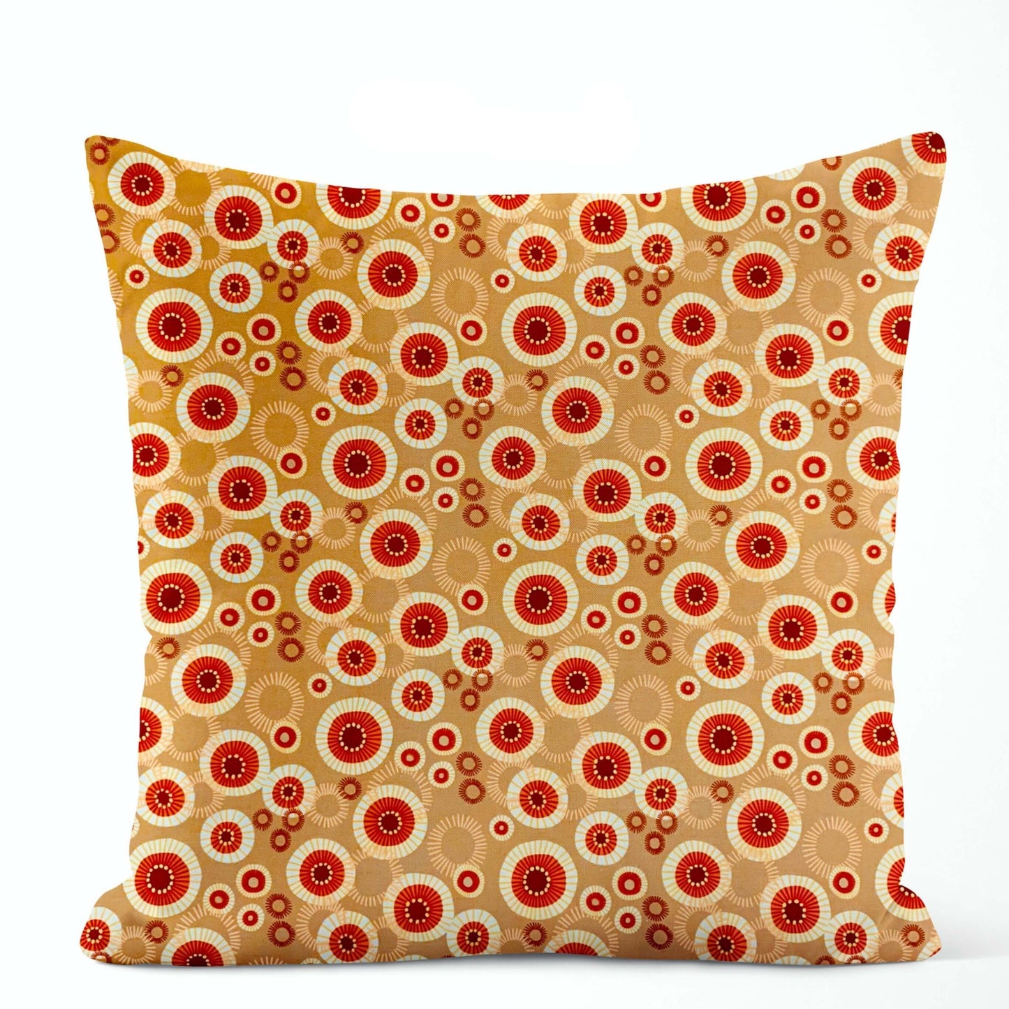 Caramel Medallion Sunburst Pillow Covers and Euro Shams