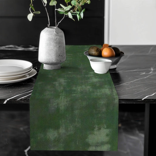 Winter Spruce Dark Green Abstract Table Runners Placemats color 429