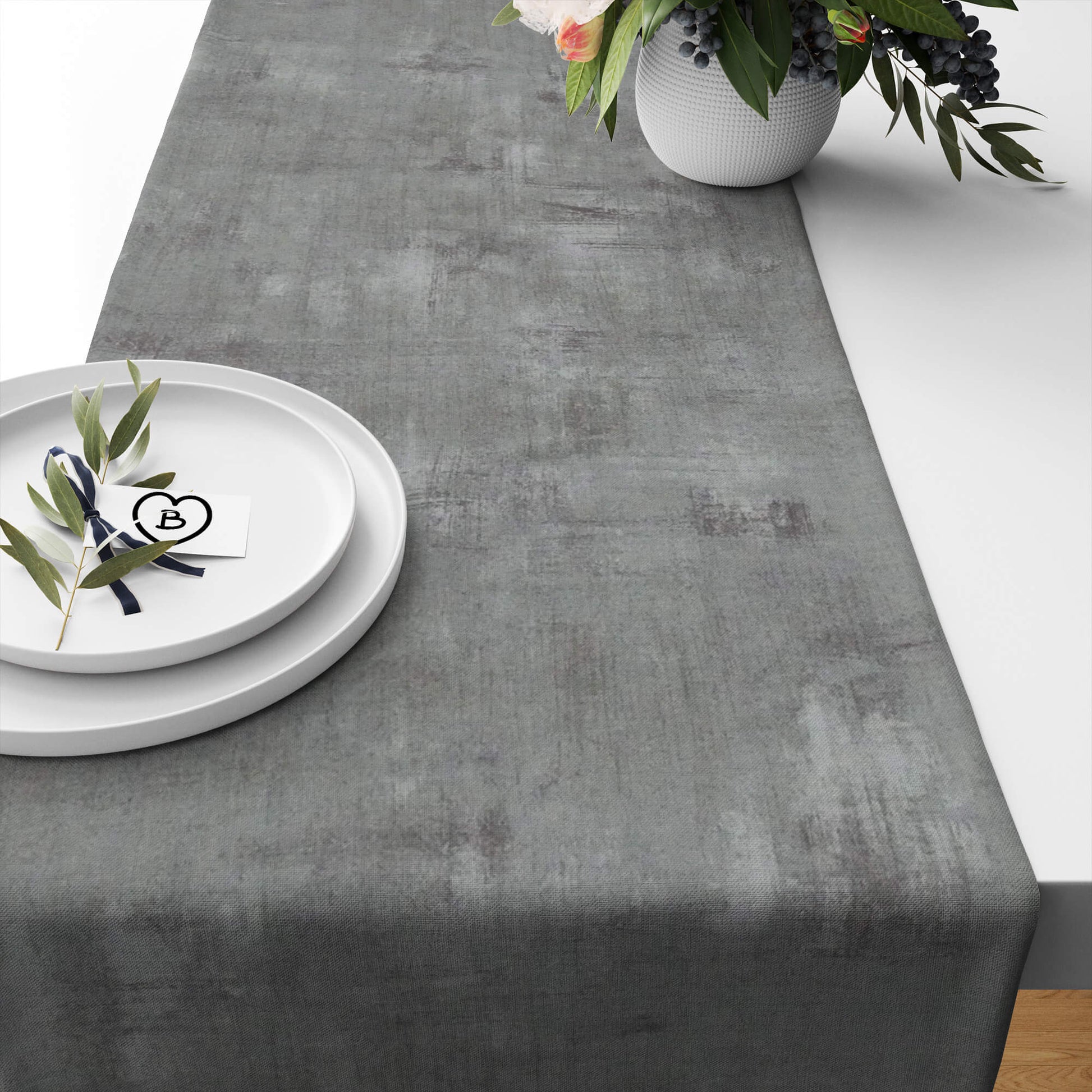 Primer Gray Abstract Table Runners Placemats color 437