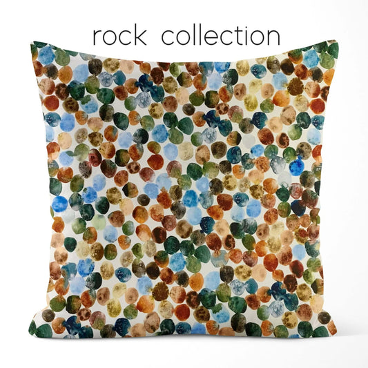 Rock Collection Desert Oasis Pillow Covers Abstract Colors