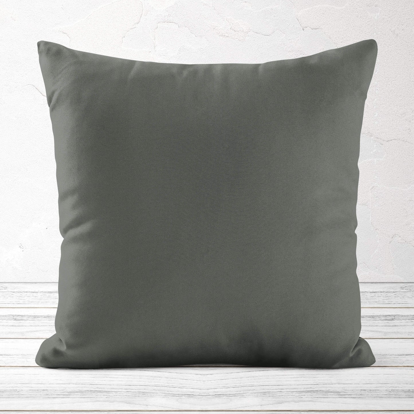 Slate Gray Throw Pillow Covers and Euro Shams Premium USA Cotton - b170