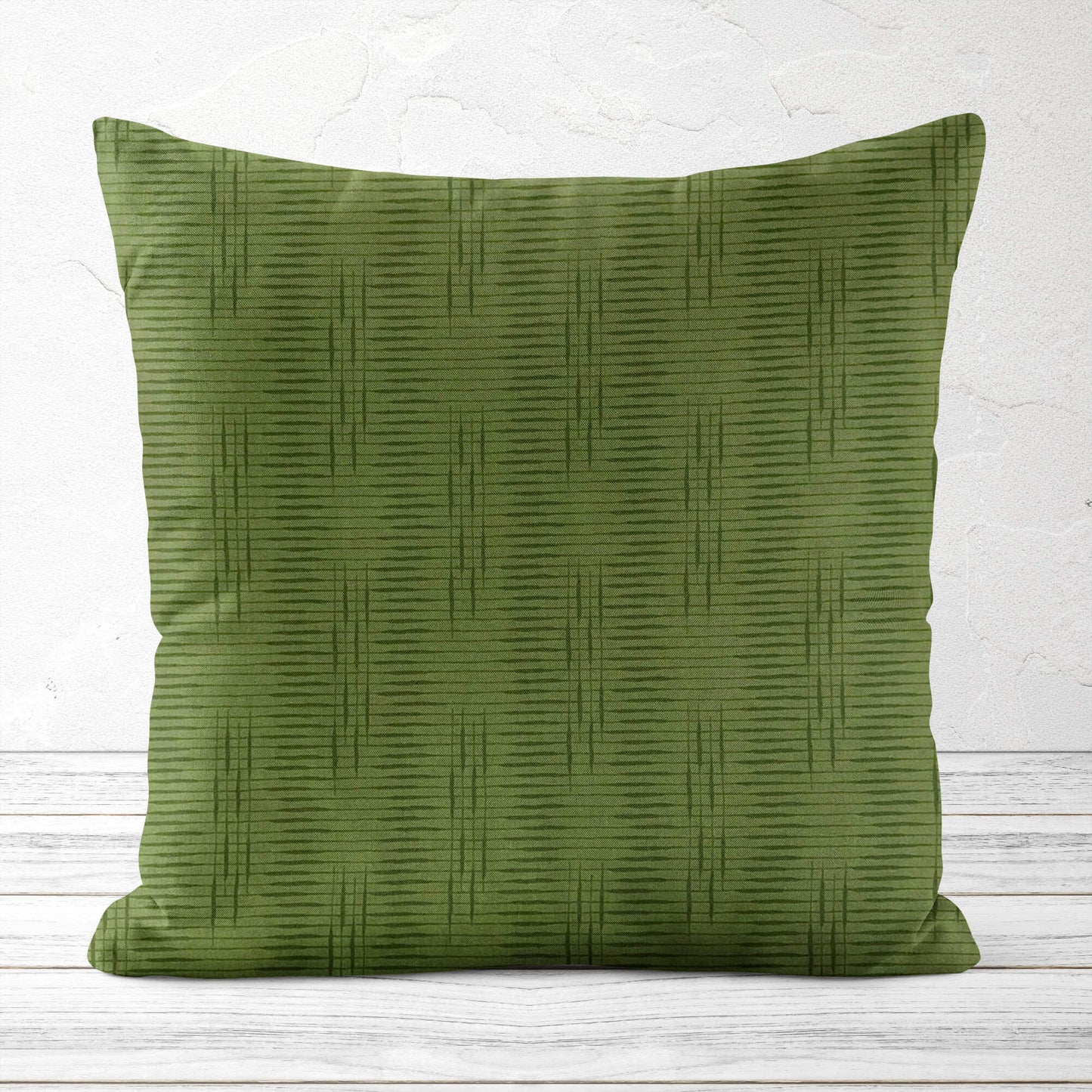 Fern Green Modern Print Pillow Covers and Euro Shams