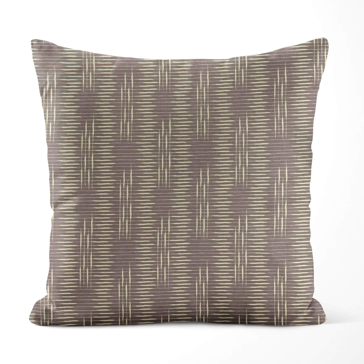 Weathered Brown Gray Modern Print Pillow Covers and Euro Shams