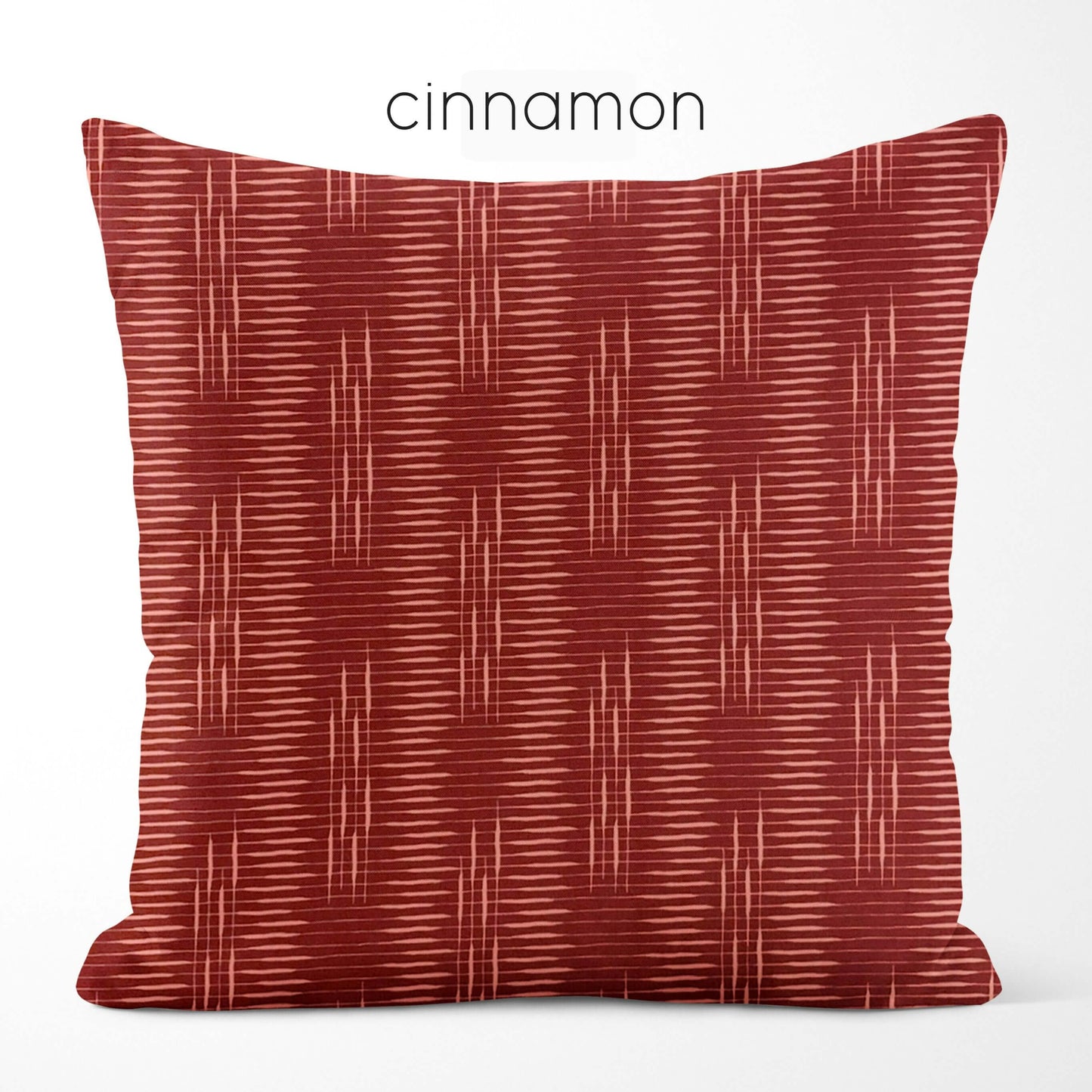 Modern Print Pillow Covers Euro Shams Cinnamon