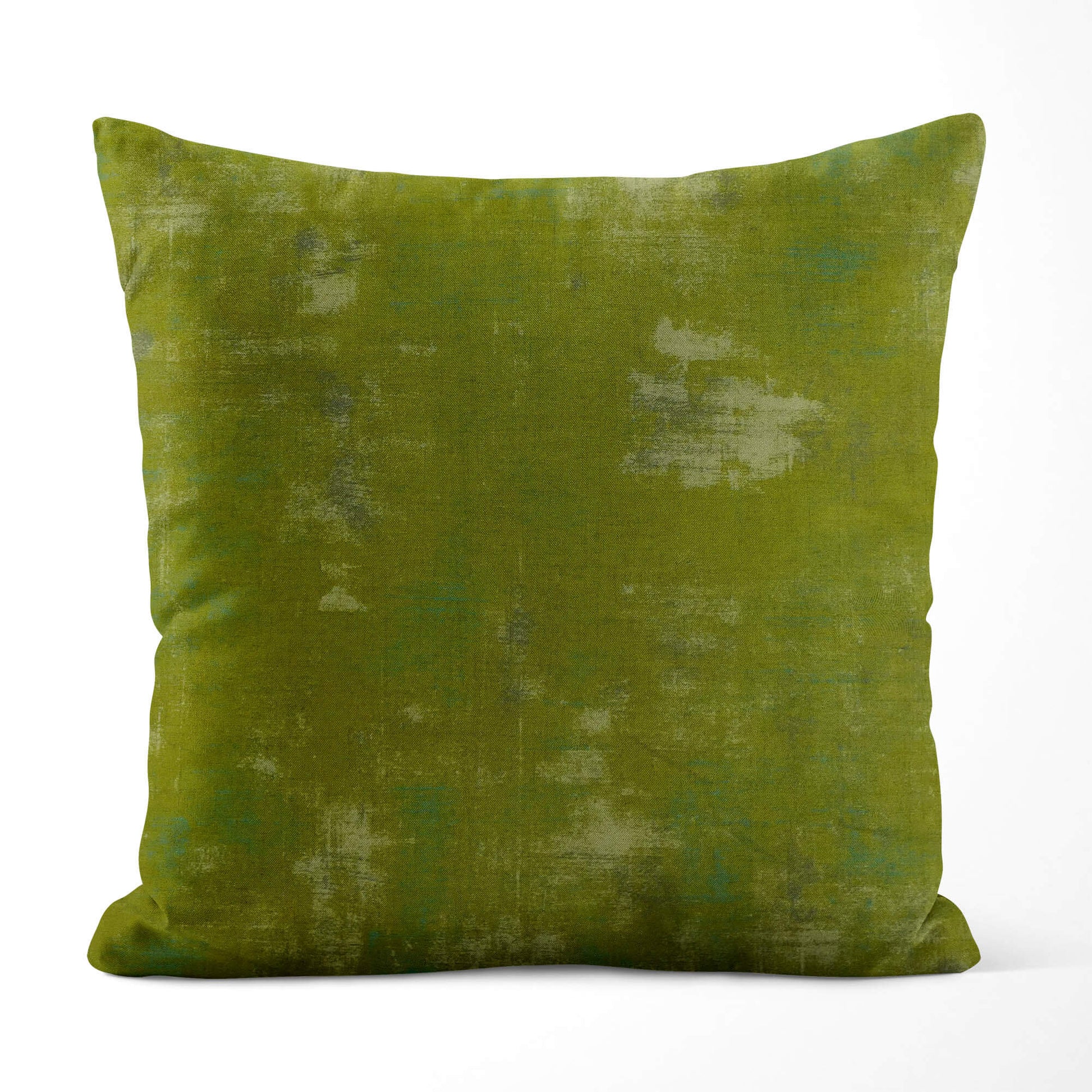 Zesty Apple Green Abstract Grunge Pillow Covers and Euro Shams color 496